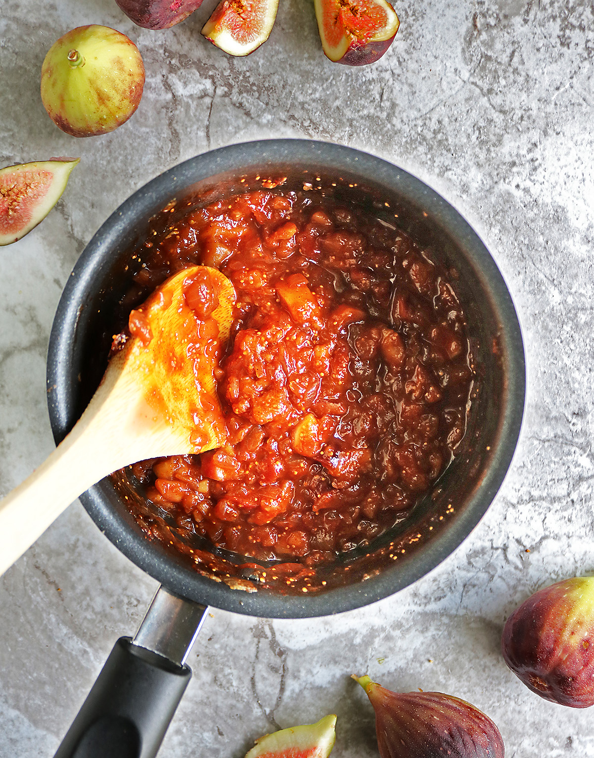 Fig chutney just off the stove