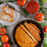 Easy skillet salsa bread