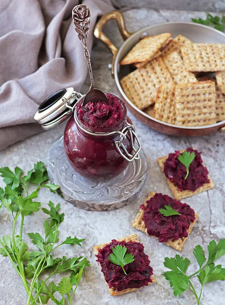 Delicious purple sweet potato chutney