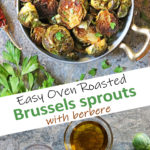 Oven Roasted Brussels Sprouts with Berbere.