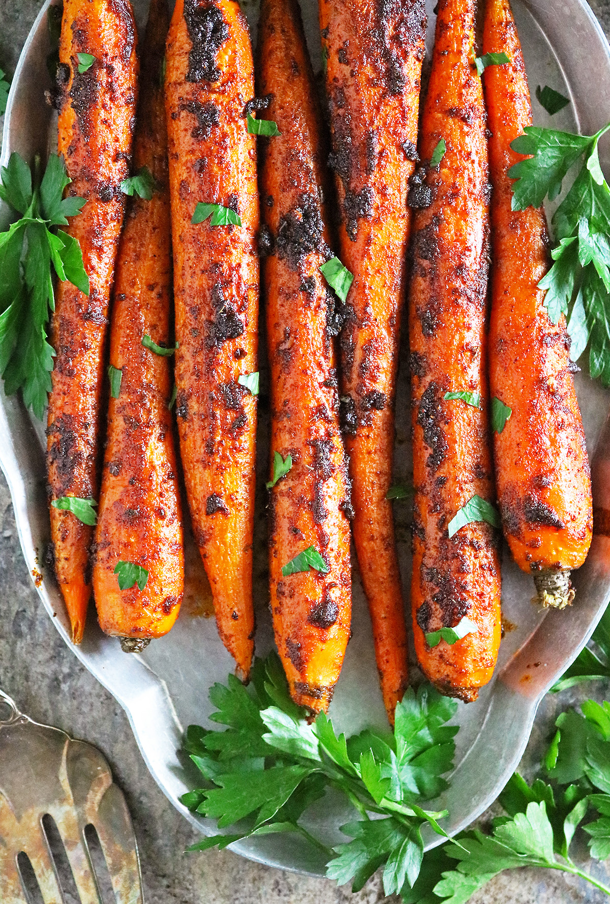 Easy Oven roasted carrots