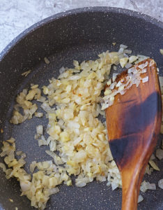 sauteing onions first