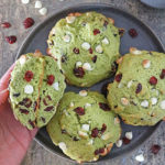 Easy Tasty Christmas Muffin Tops with Cranberries and White Chocolate Chips