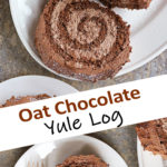 The Best Oat Chocolate Yule Log