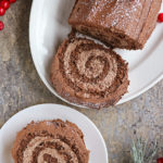 The Best Oatmeal Chocolate Yule Log