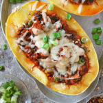Delicious Low Carb Chicken Stuffed Spaghetti Squash