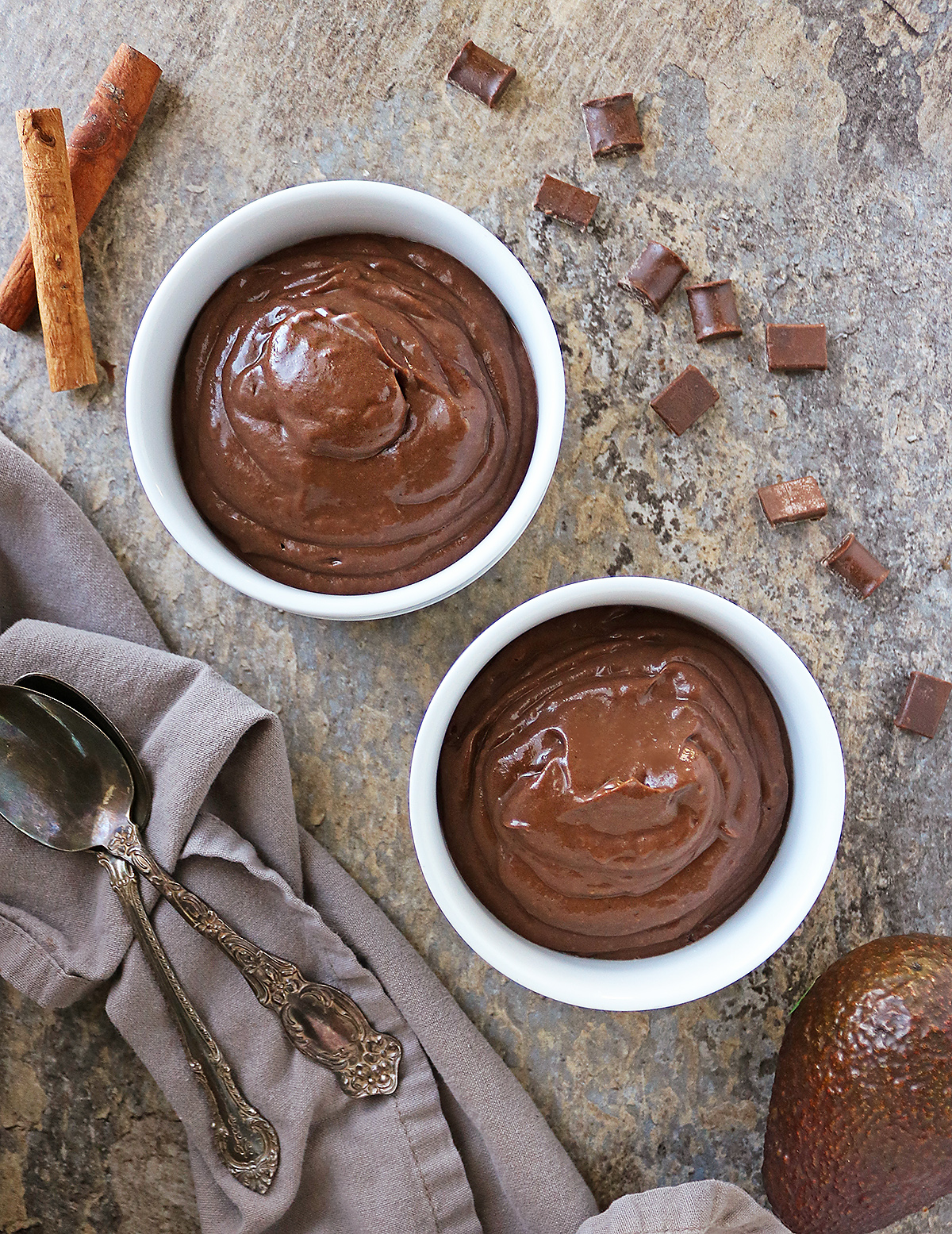 Easy keto chocolate avocado pudding