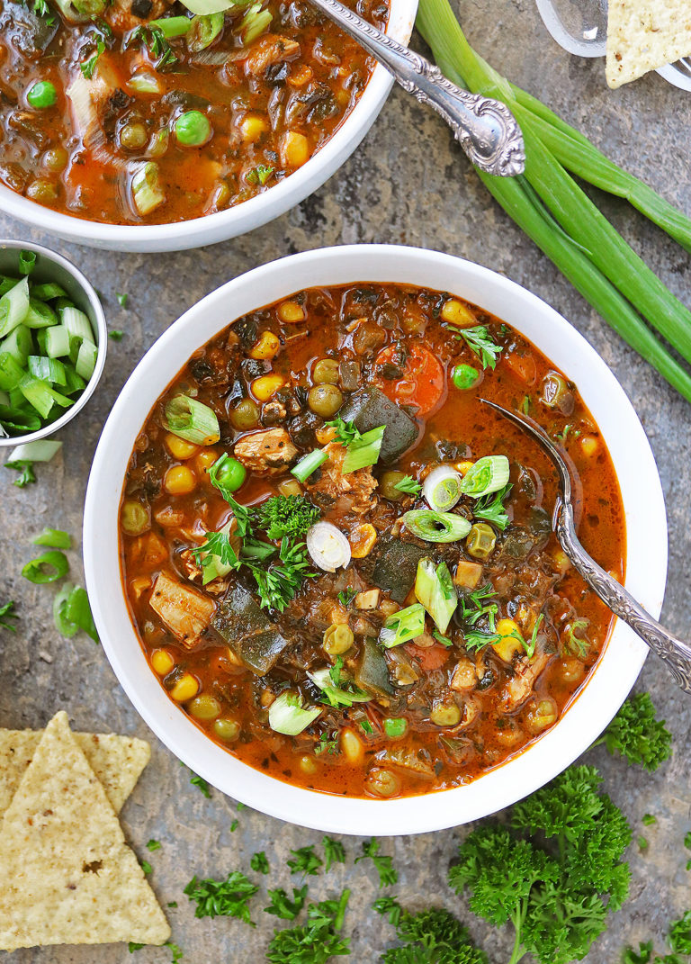 My boyfriends favorite chicken poblano Soup