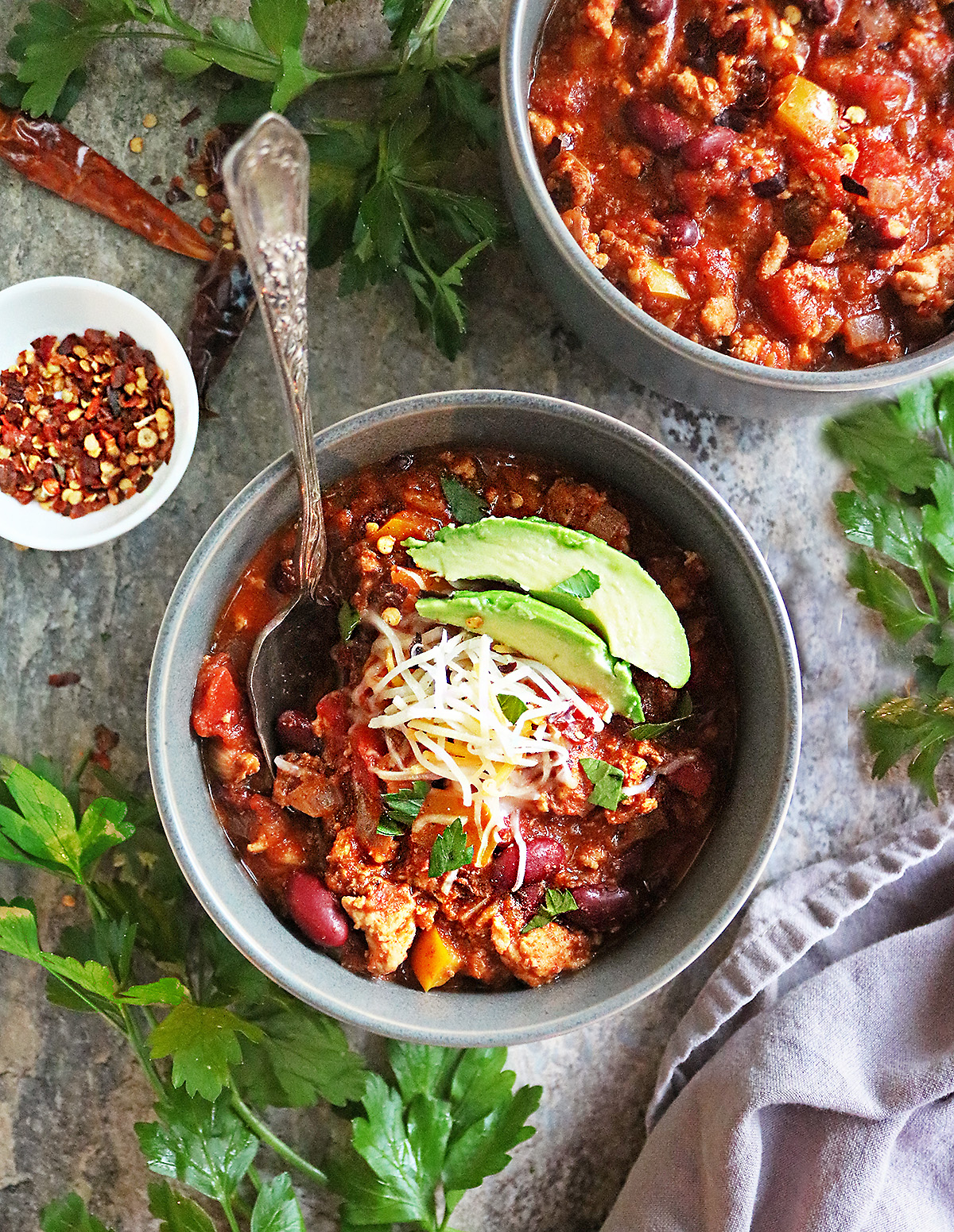 Tasty One pot turkey chili