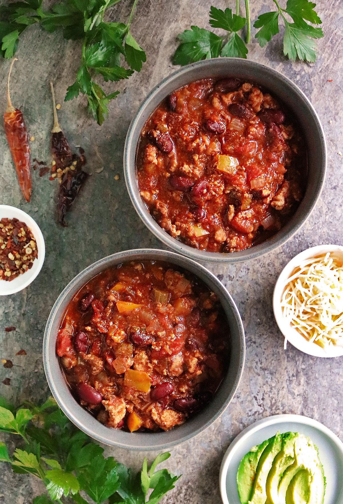 The most flavorful turkey chili