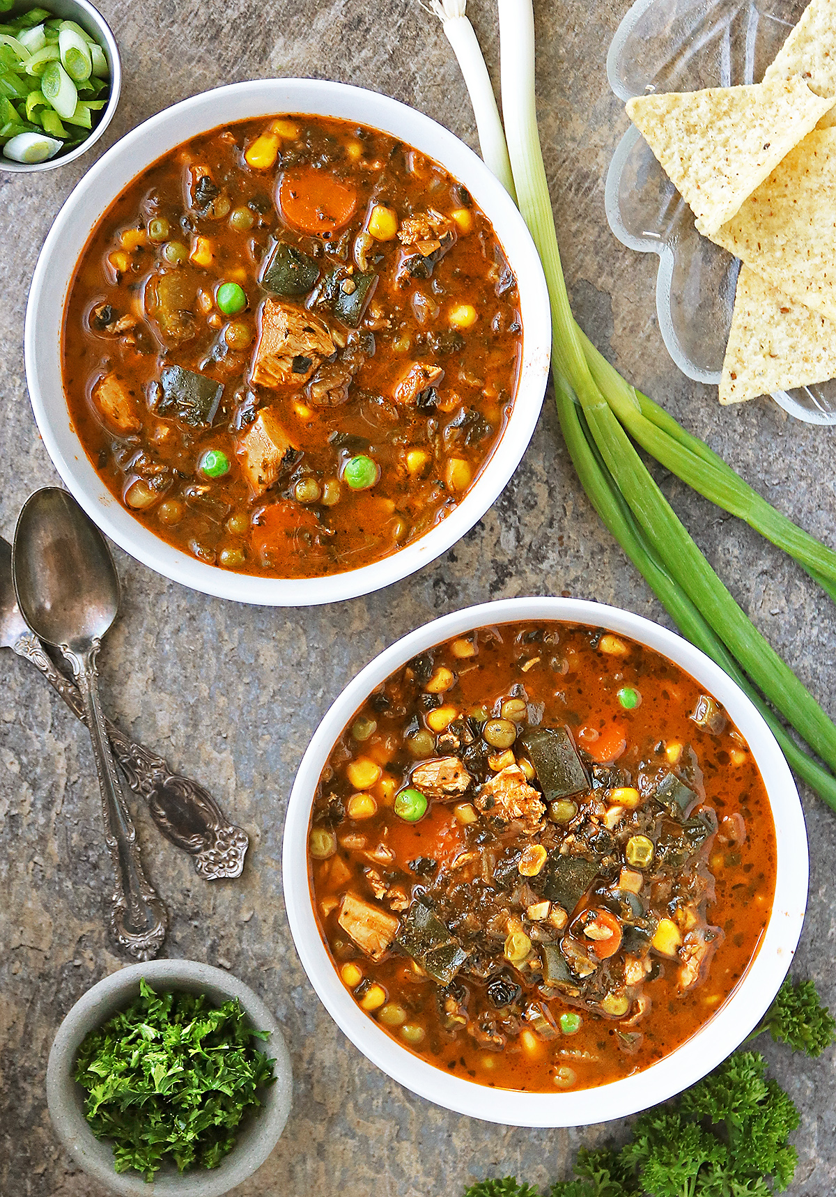 The tastiest Poblano Chicken Soup