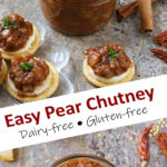 Tasty and Easy Pear Chutney Recipe (with vegan option)