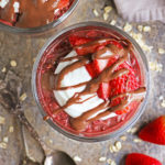 Easy red velvet overnight oats