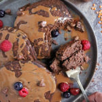 Grain free chocolate lentil pancakes