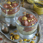 Tasty Dubai chocolate chia pudding for two.