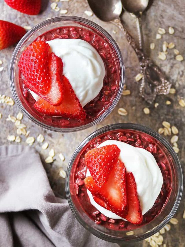 The best red velvet overnight oats