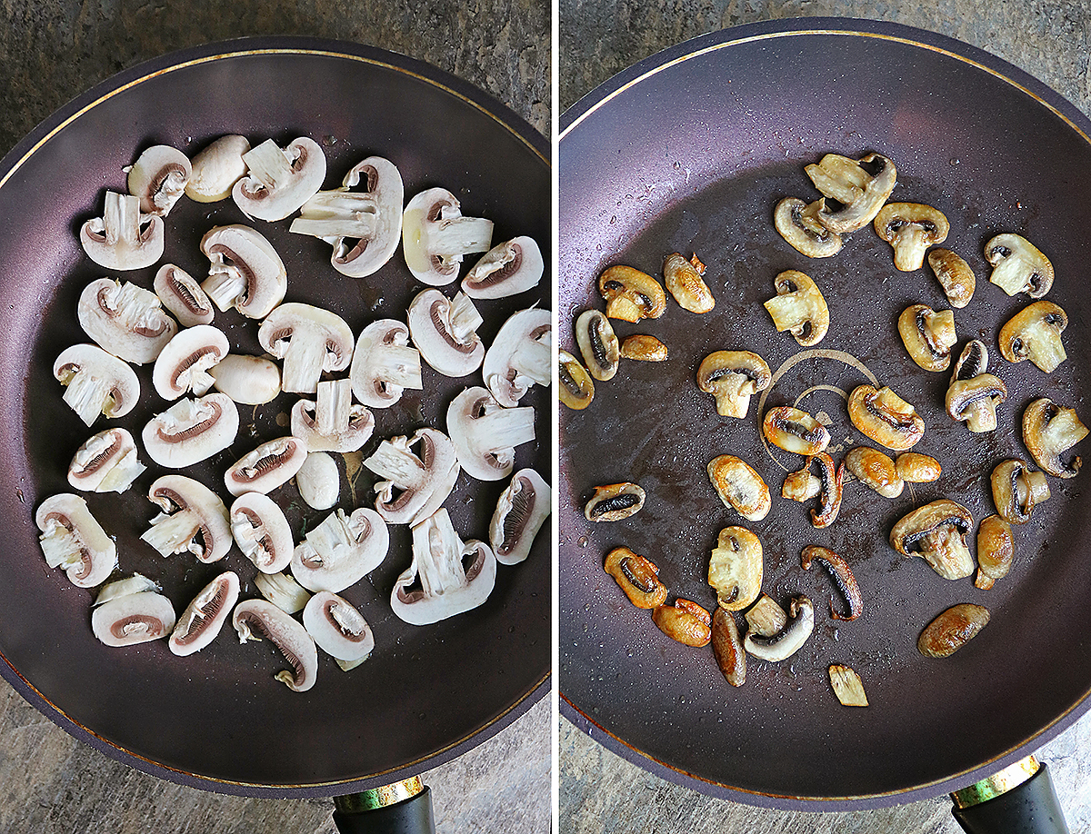 Cooking Mushrooms in oil