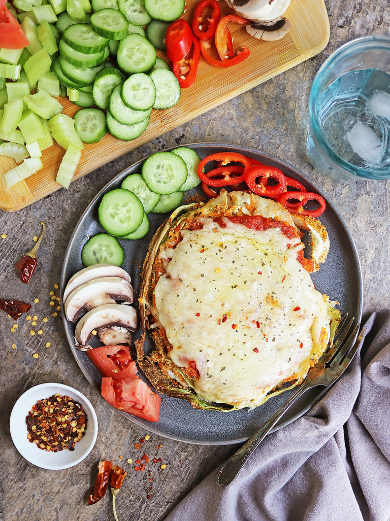 Delicious and easy cabbage parmesan