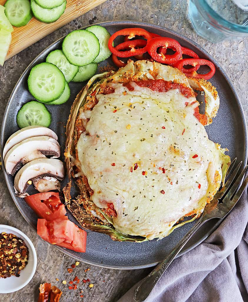 Easy cabbage parmesan