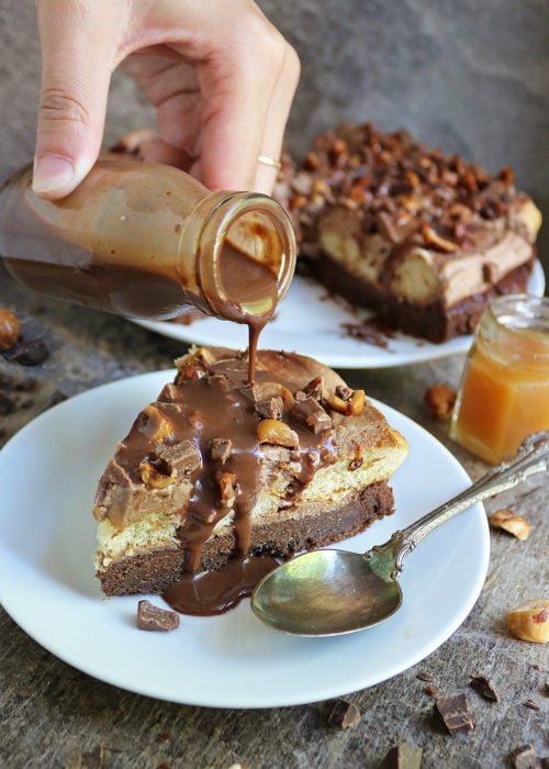 Chocolate Dulce de Leche Cake with Hazelnuts