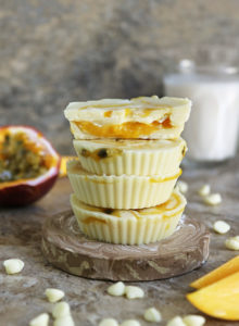 Delicious Mango Passionfruit White Chocolate Cups