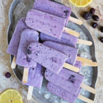Dairy free blueberry lemon popsicles