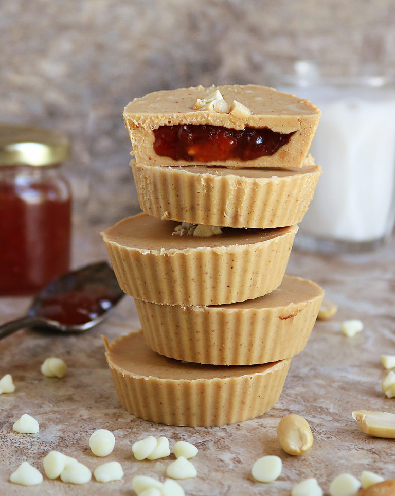 Easy 3 Ingredient Peanut Butter Jelly cups