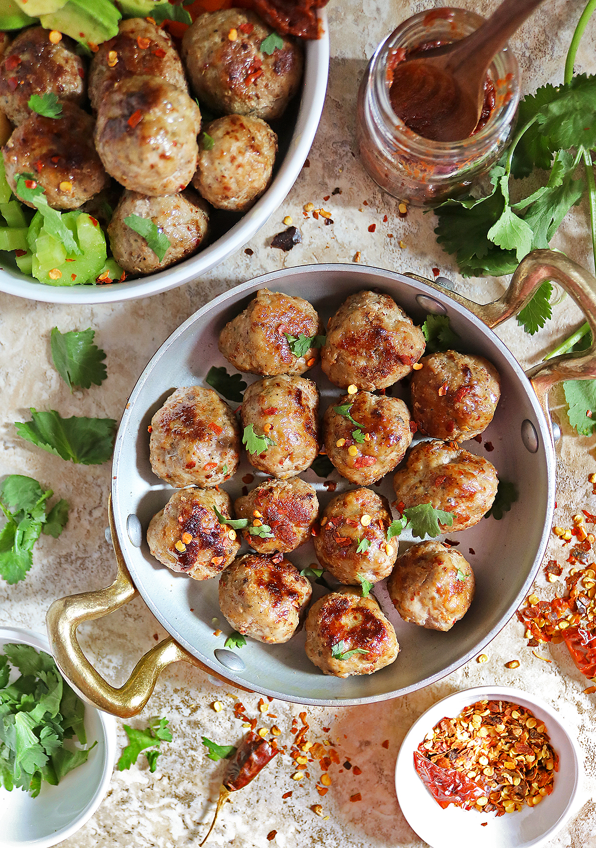 Easy 6-ingredient za'atar turkey meatballs