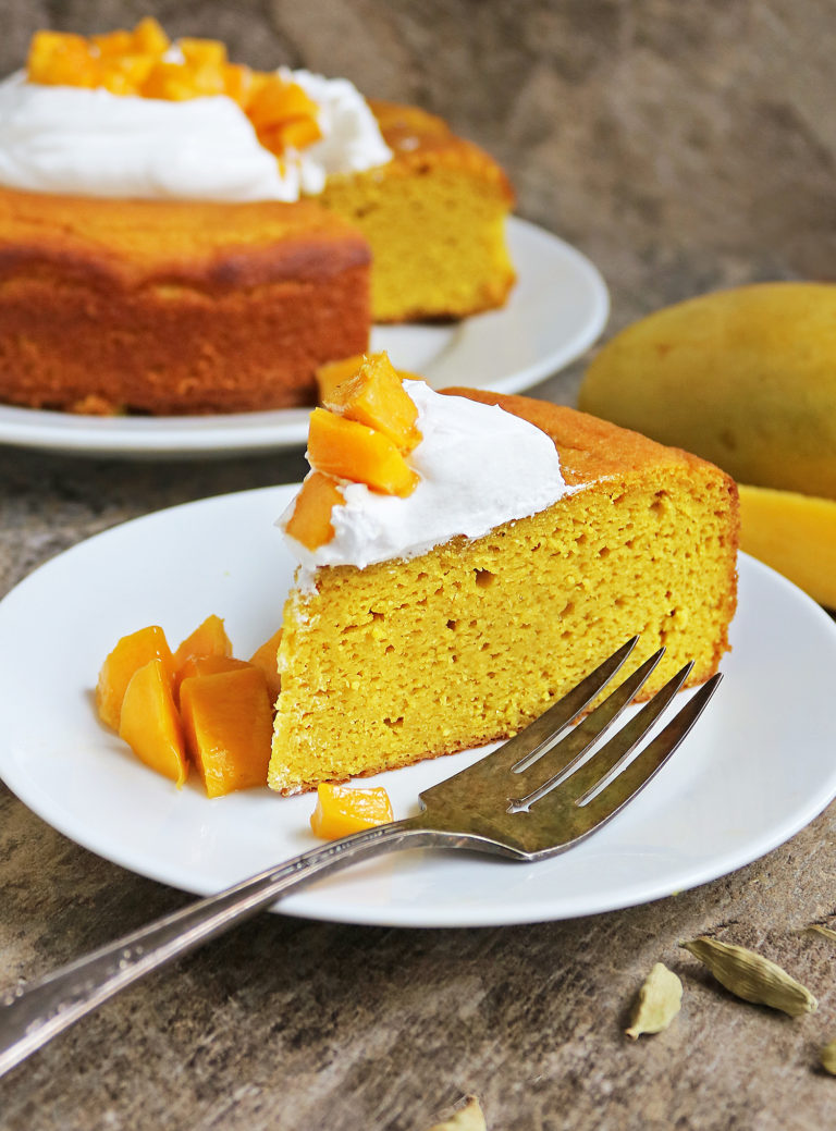 Easy Refined Sugar-free Mango Cake