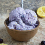 Easy dairy free blueberry lemon ice cream