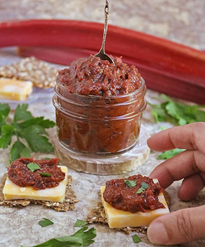Rhubarb chutney is Dairy-free and gluten-free