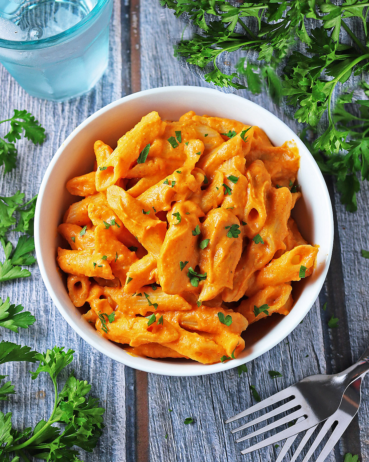 Creamy Spicy Butternut Squash Pasta