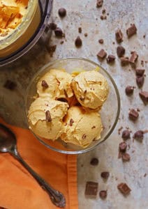 Dairy free pumpkin ice cream with Collagen