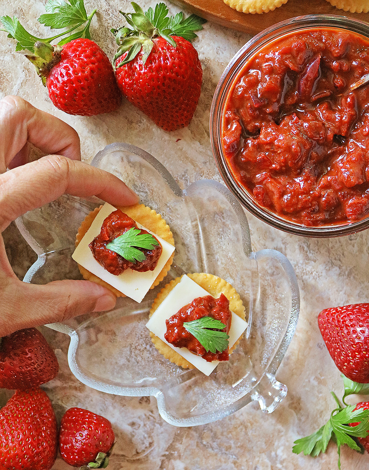 Easy strawberry chutney