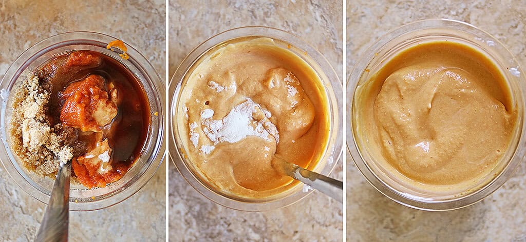 First 3 steps to make dairy free pumpkin ice cream