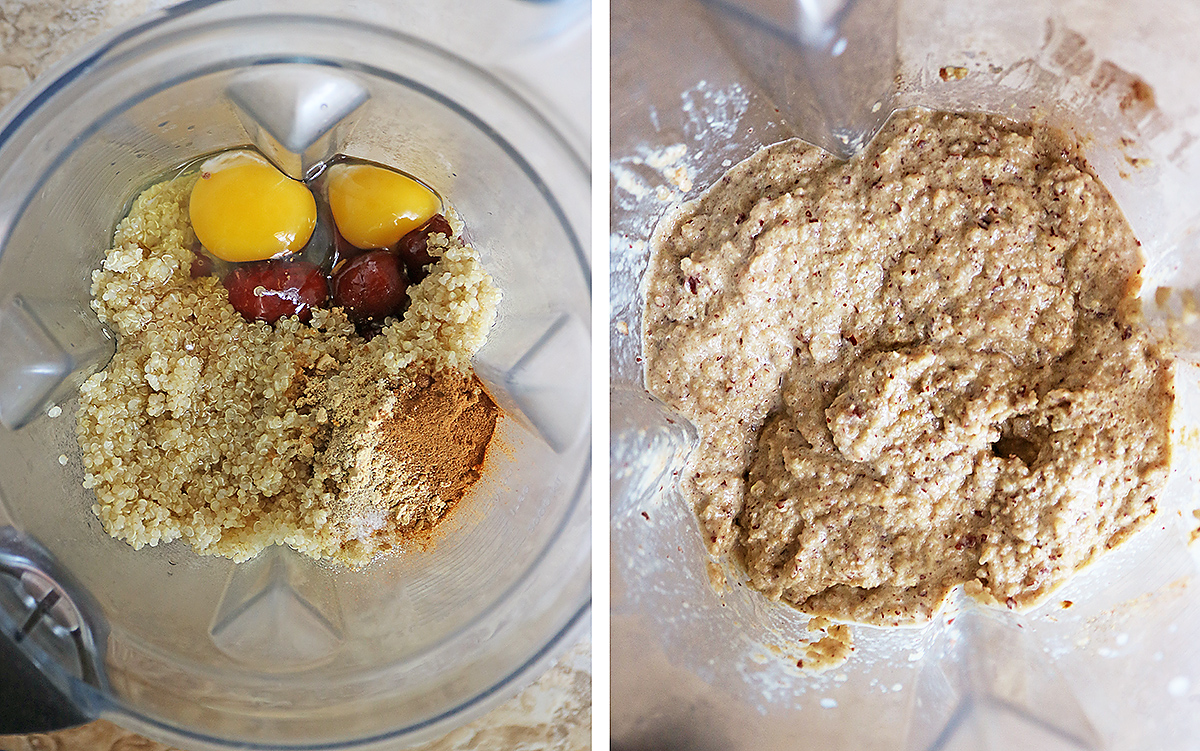 Steps to make these easy quinoa jujube bars