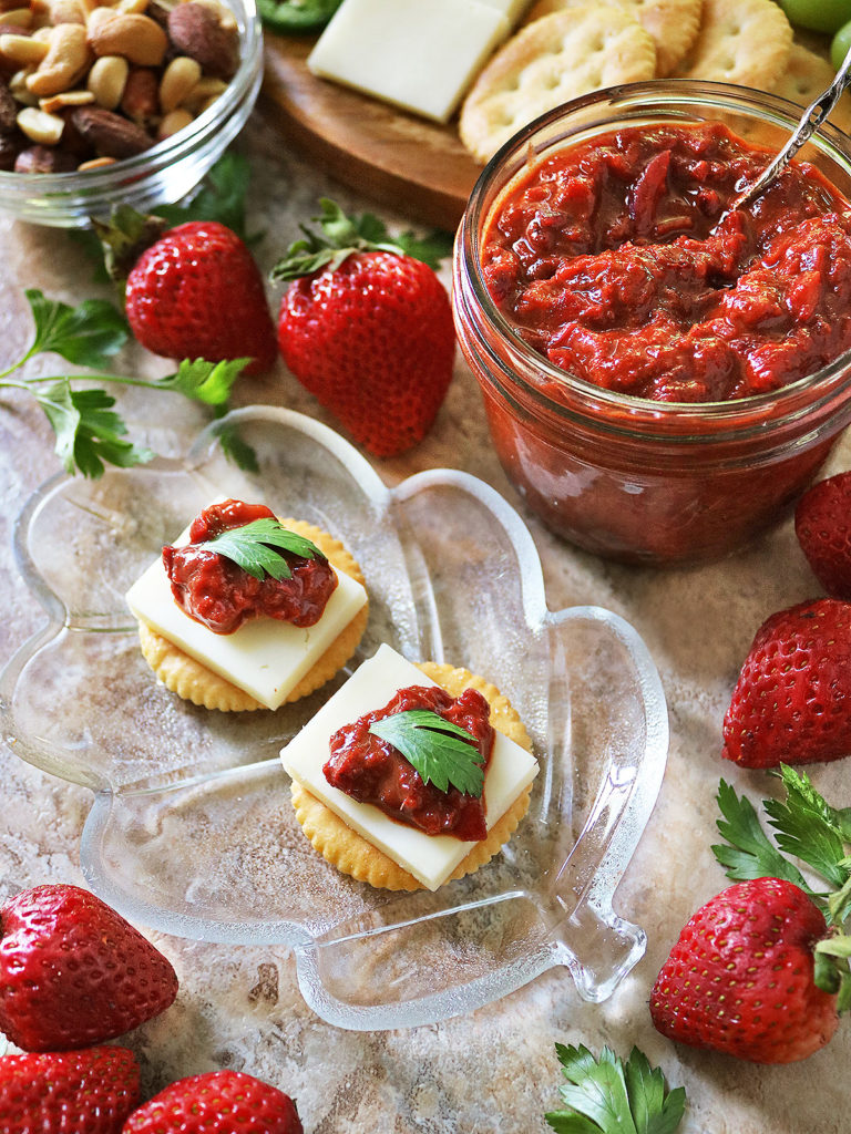 Sweet Spicy Delicious strawberry chutney