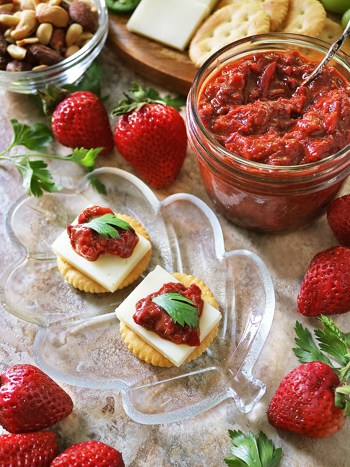 Sweet Spicy Delicious strawberry chutney