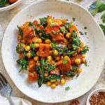 The easiest and quickest way to pan roast sweet potatoes