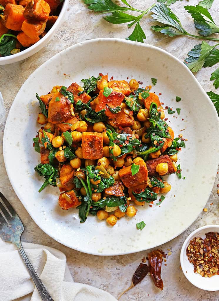The easiest and quickest way to pan roast sweet potatoes