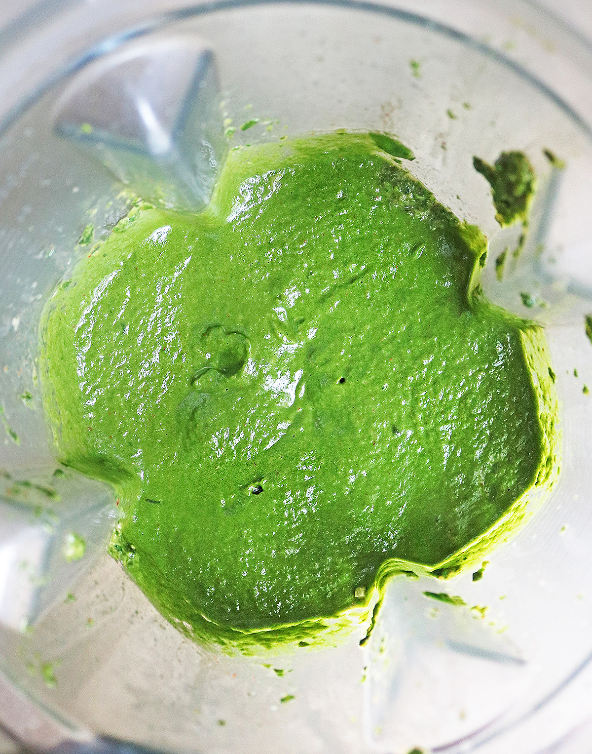Blended creamed spinach