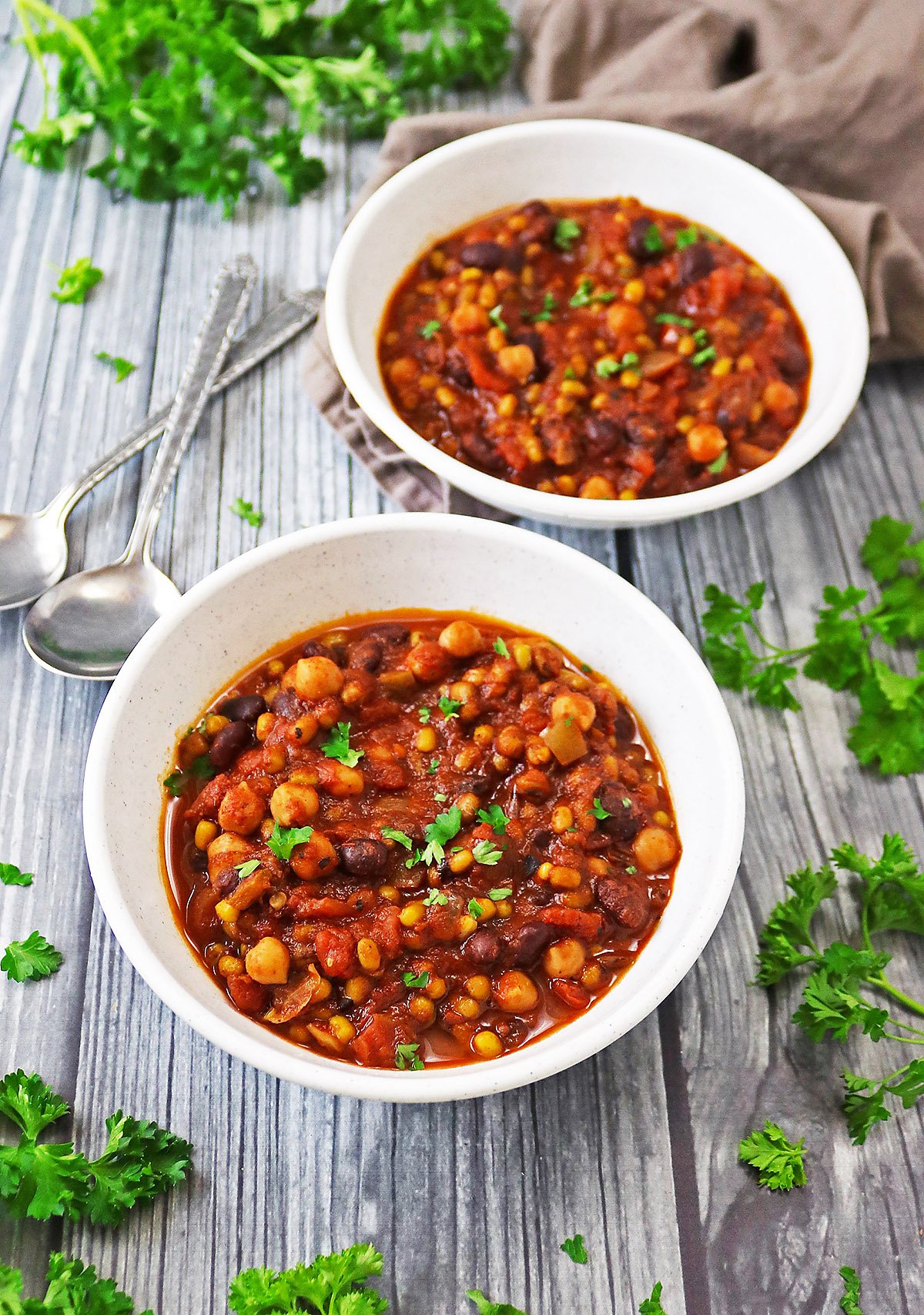 Delicious hearty Three Bean Stew