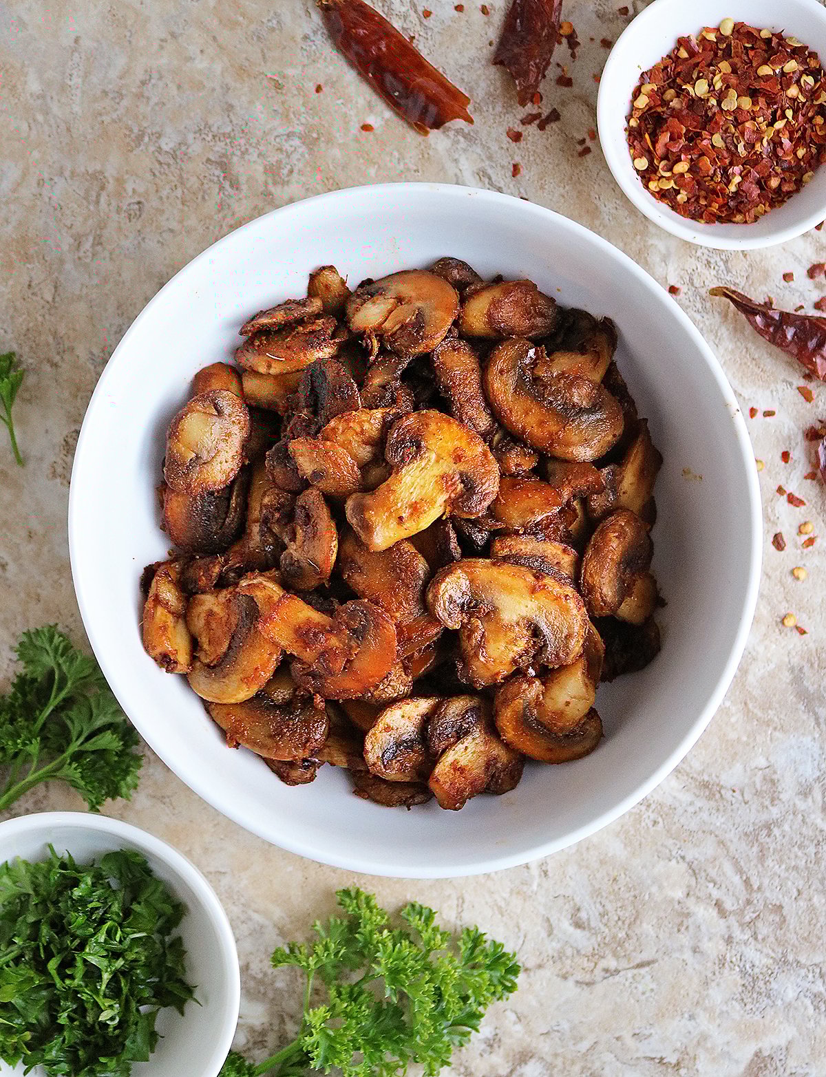 Delicious Spicy Sautéed Mushrooms
