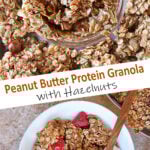 Easy Homemade High-Protein Peanut Butter Granola with Hazelnuts
