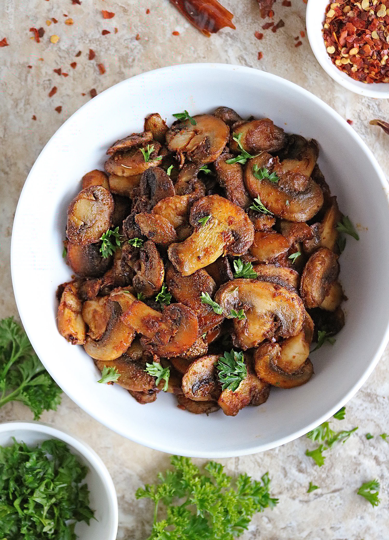 The best Spicy Sautéed Mushrooms
