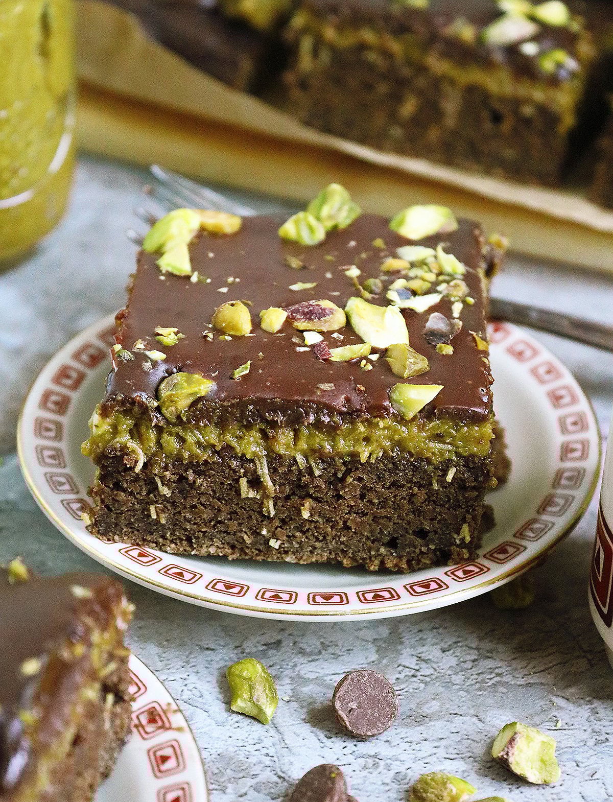 Delicious Dubai chocolate blended baked oats