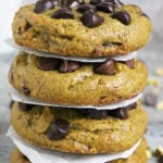 Easy Flourless Pistachio Butter Chocolate Chip Cookies
