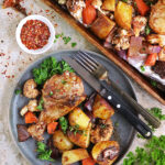 The best Spicy Sheet Pan Roasted Chicken and Vegetables