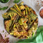 The best sauteed broccoli and asparagus.