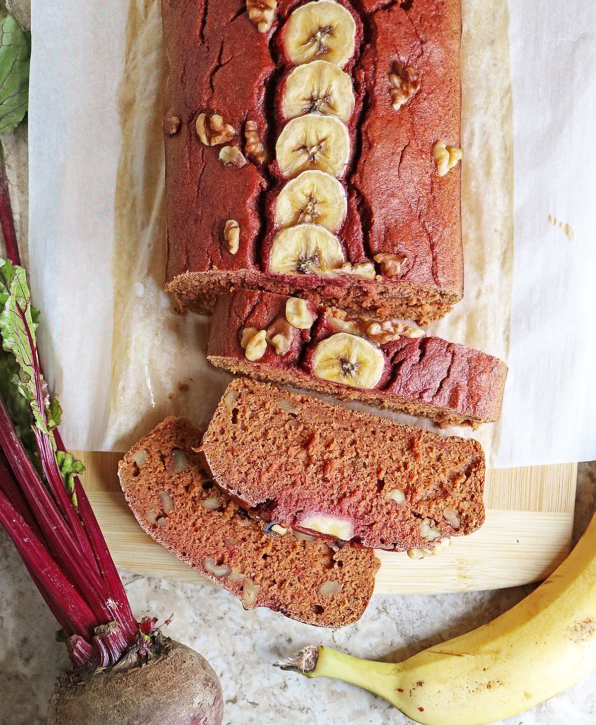 Beet banana bread with Oats
